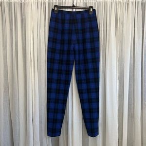 Vintage Blue Plaid Pants